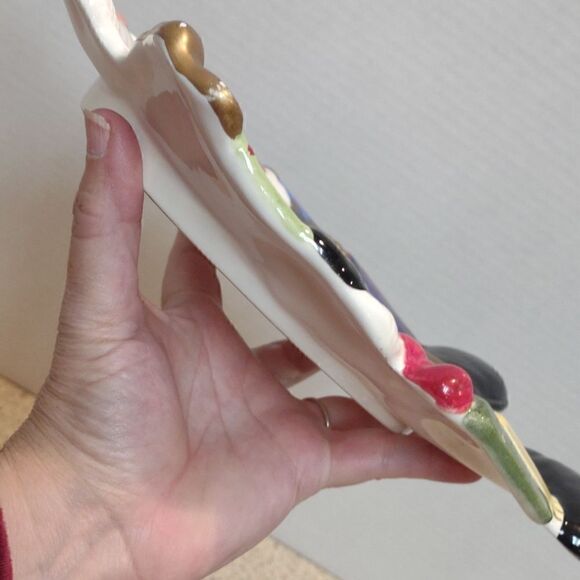 👍 Fitz and Floyd Santa Christmas Plate. C7 - Picture 5 of 6